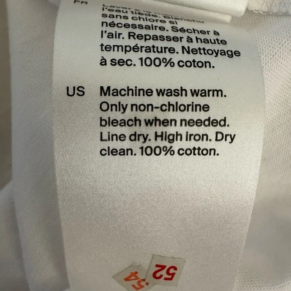 COS The Slim Coupe Etroite Sleeveless Soft Tank Top Shirt, White, Size M - Picture 8 of 9